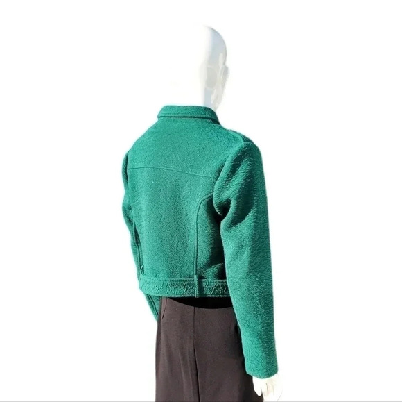 Torrid Textured Knit Moto Jacket Green Size 0 - Picture 6 of 13